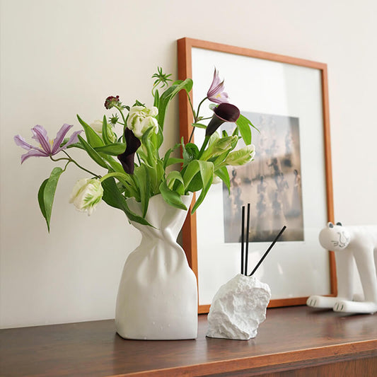 Vase en céramique plissé Lighteme