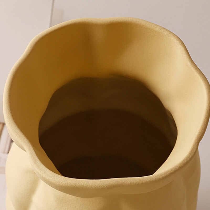 Vase en céramique à grille plissée Lighteme