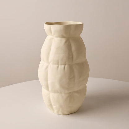 Vase en céramique à grille plissée Lighteme