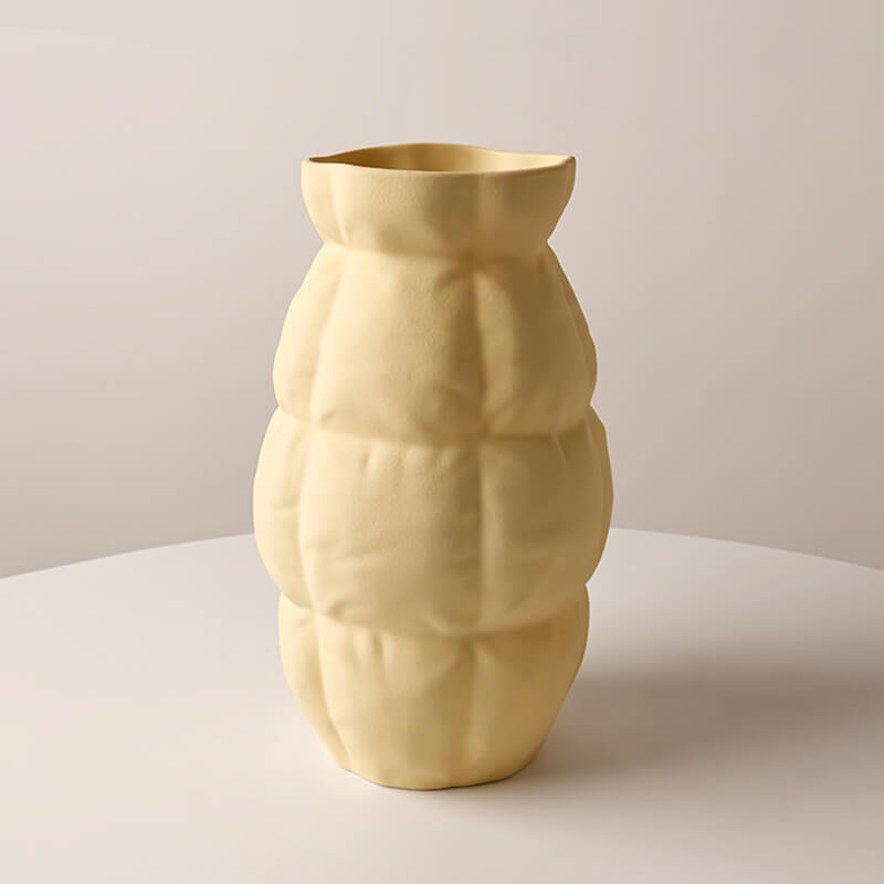 Vase en céramique à grille plissée Lighteme