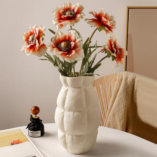 Vase en céramique à grille plissée Lighteme