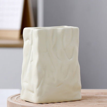 Lighteme – Keramikvase aus plissierter Papiertüte