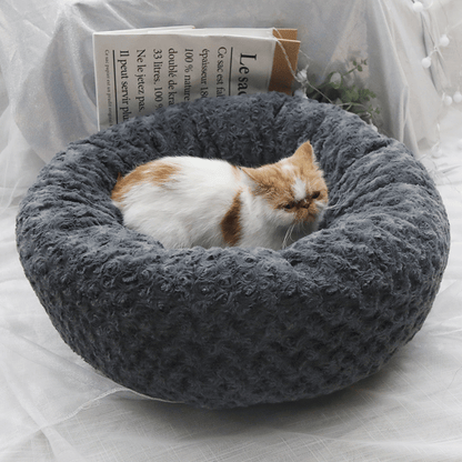 Lighteme Plush Cat Dog Bed Autumn Winter Fluffy Bed (3 colors & 3 sizes)