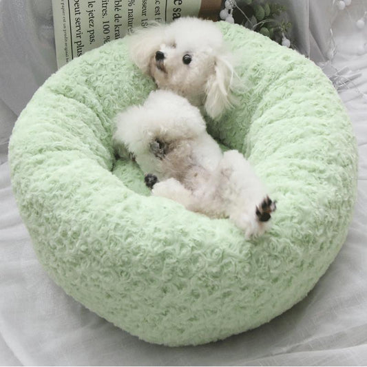 Lighteme Plush Cat Dog Bed Autumn Winter Fluffy Bed (3 colors & 3 sizes)