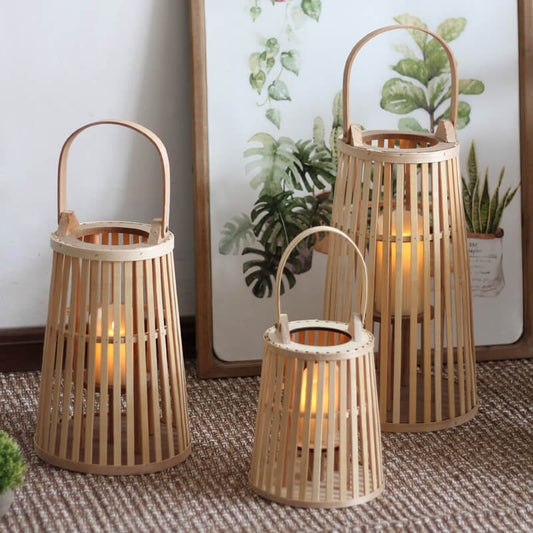 Bougeoir portable en bambou Lighteme