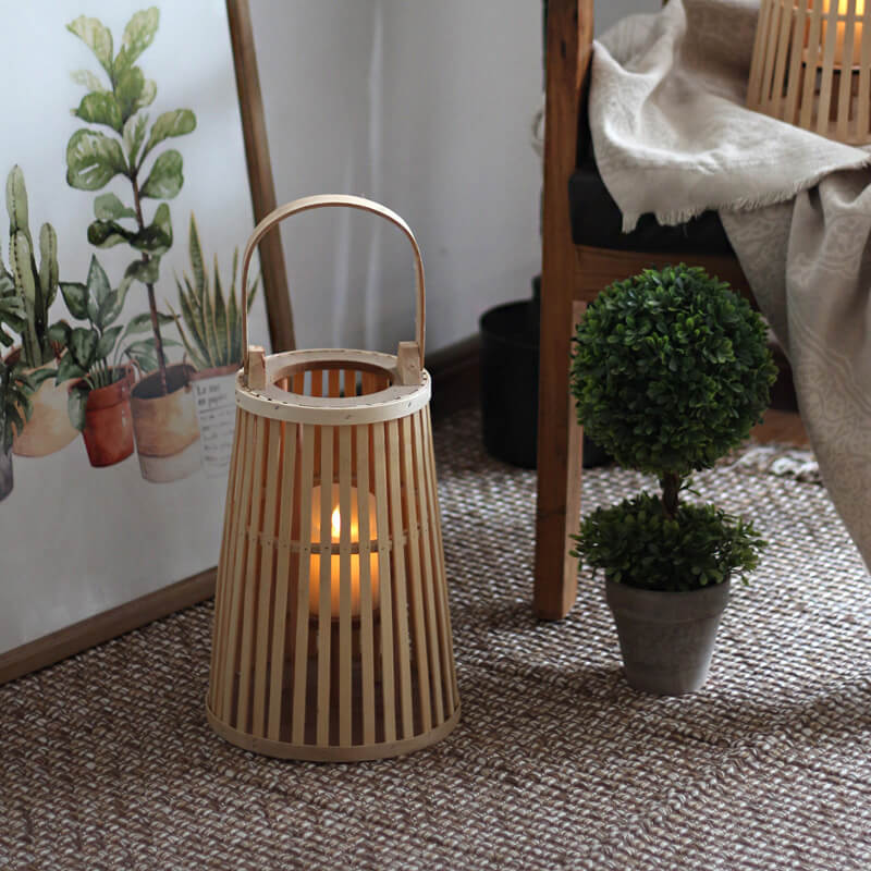 Bougeoir portable en bambou Lighteme