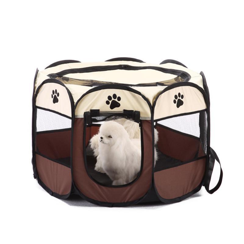 Parc octogonal pliable et portable pour animaux de compagnie Lighteme (6 couleurs et 2 tailles)