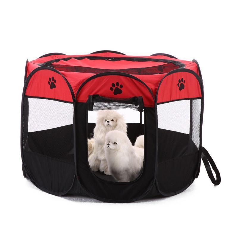 Parc octogonal pliable et portable pour animaux de compagnie Lighteme (6 couleurs et 2 tailles)