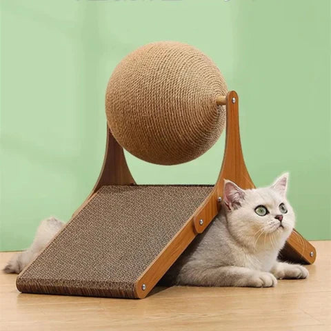Sphère à gratter interactive Lighteme pour chat