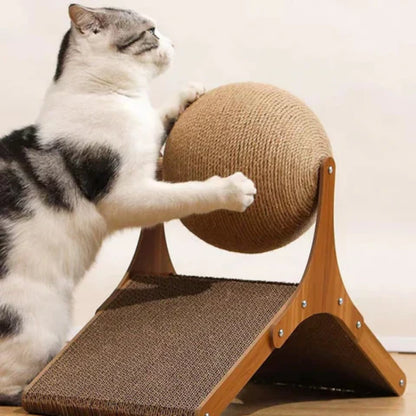 Sphère à gratter interactive Lighteme pour chat