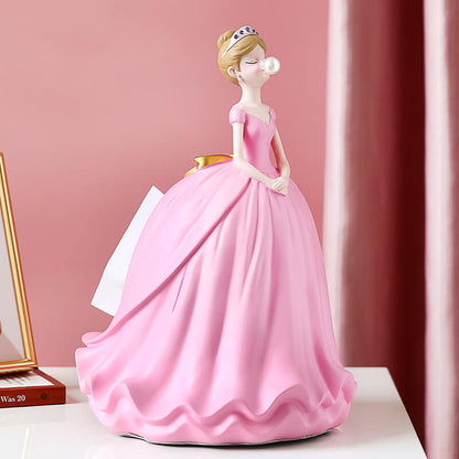 Boîte à mouchoirs en résine Lighteme Princess Dress