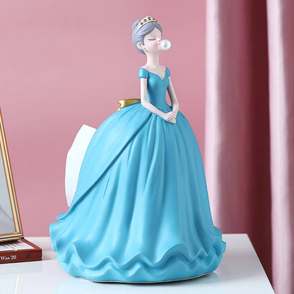 Boîte à mouchoirs en résine Lighteme Princess Dress