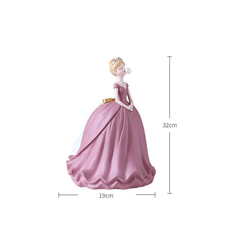 Boîte à mouchoirs en résine Lighteme Princess Dress