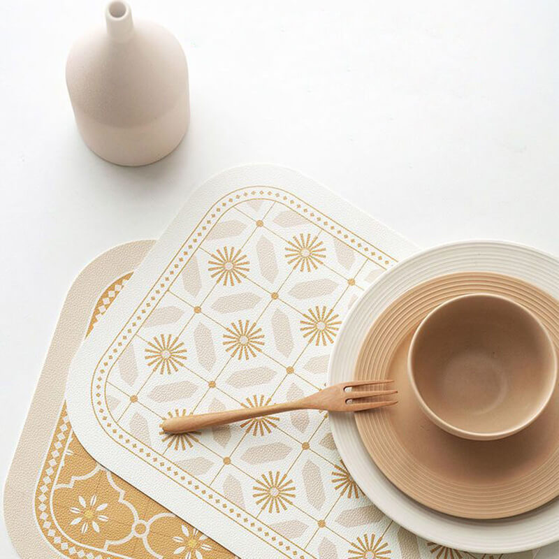 Lighteme Printed Leather Placemat
