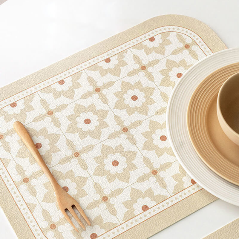 Lighteme Printed Leather Placemat