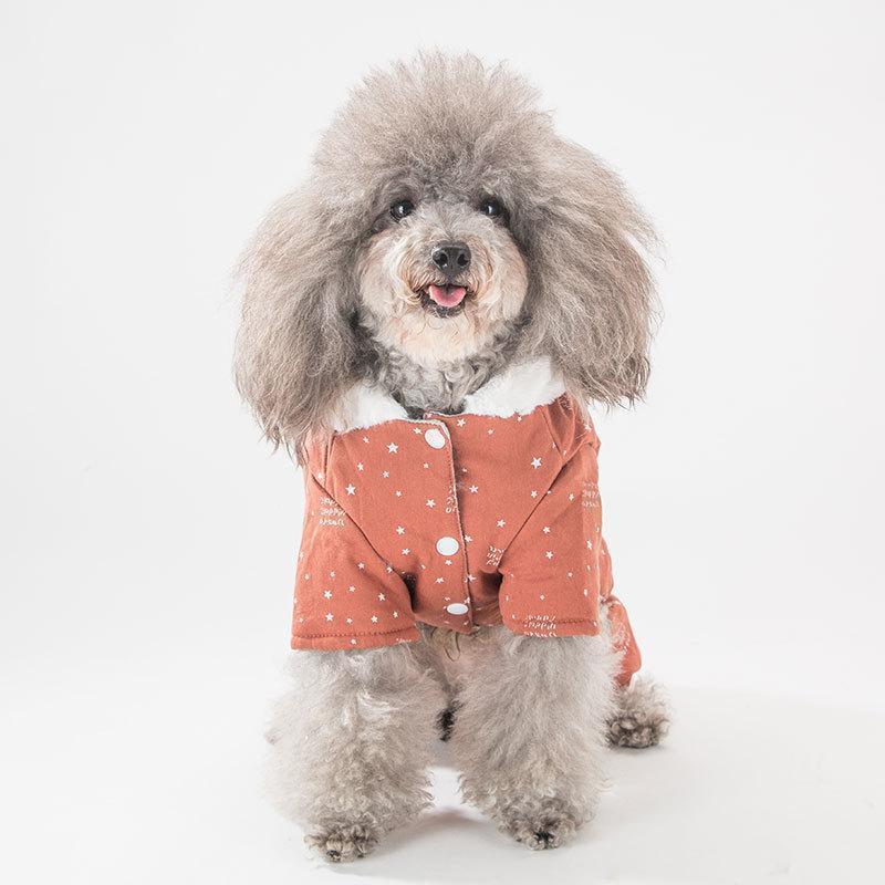Manteau d'hiver thermique en coton pour chiot Lighteme (2 couleurs et 6 tailles)