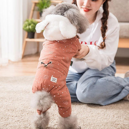 Manteau d'hiver thermique en coton pour chiot Lighteme (2 couleurs et 6 tailles)