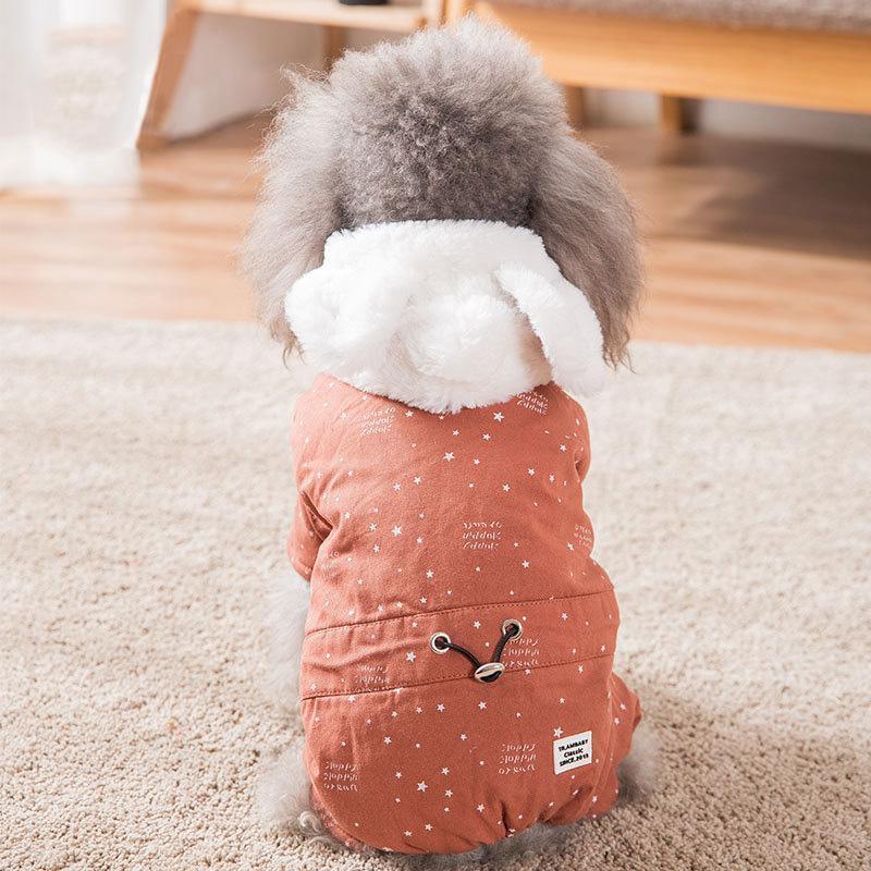 Manteau d'hiver thermique en coton pour chiot Lighteme (2 couleurs et 6 tailles)