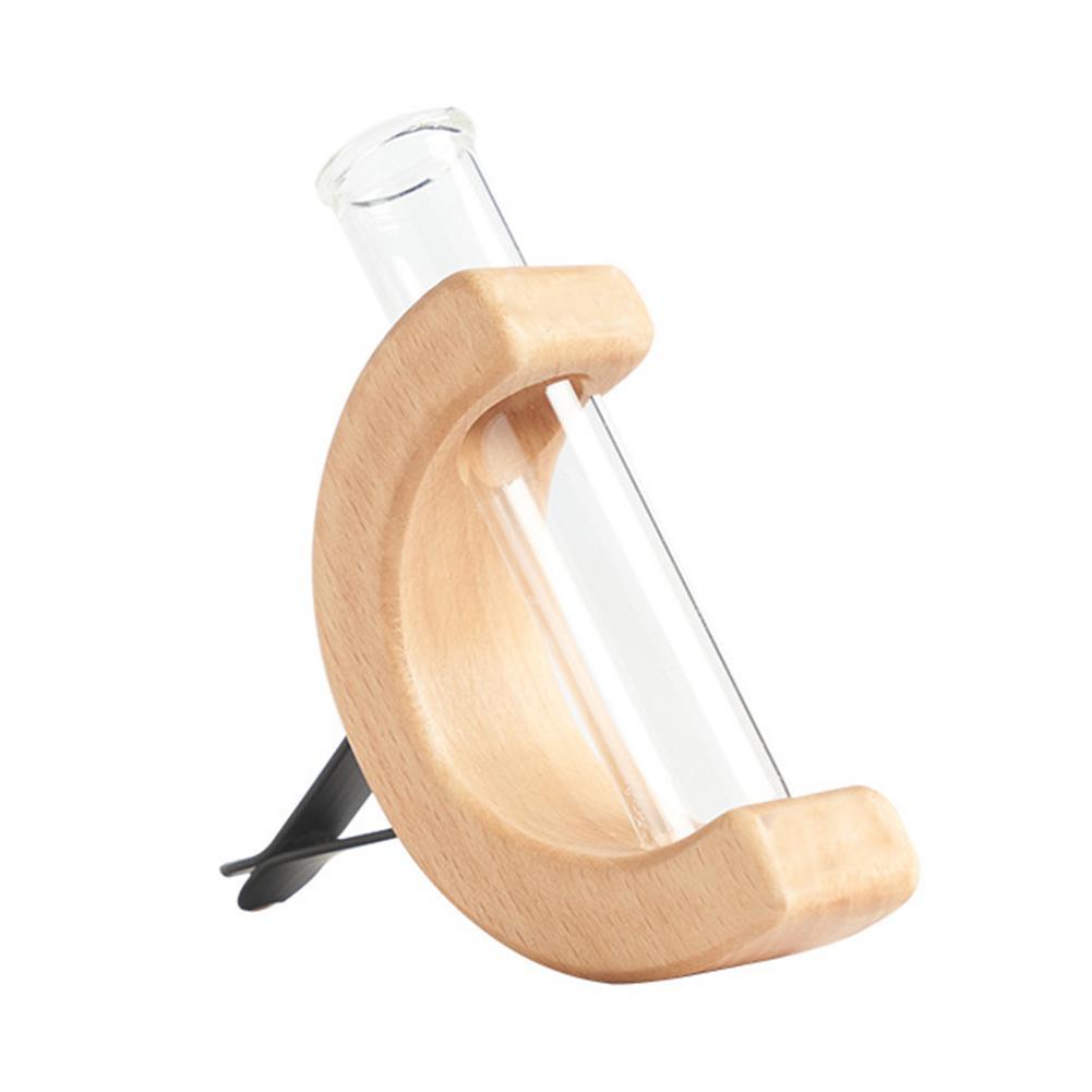 Vase à fleurs miniature en bois pour voiture compacte Lighteme
