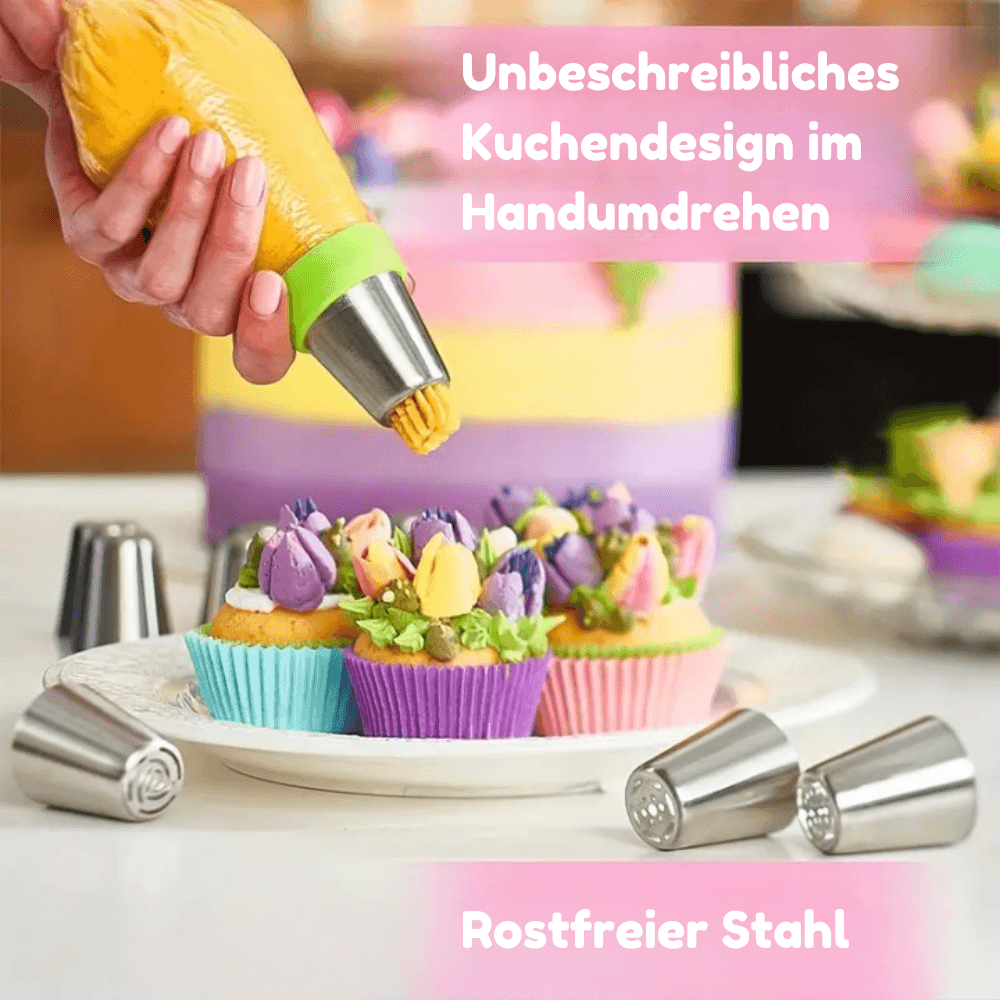 Douilles à pâtisserie Lighteme pour décoration de gâteaux (lot de 36)
