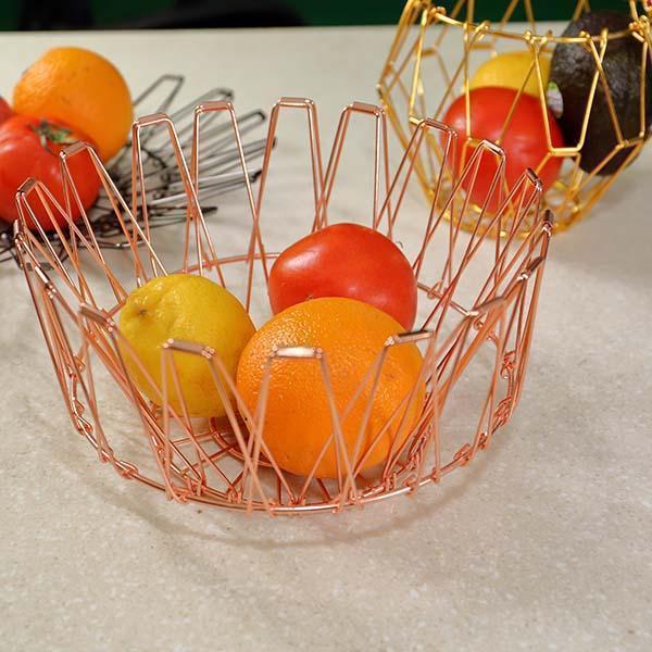 Lighteme Collapsible Stainless Steel Wire Basket (3 colors & 3 sizes)