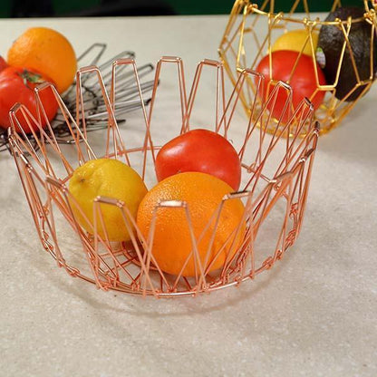 Lighteme Collapsible Stainless Steel Wire Basket (3 colors & 3 sizes)