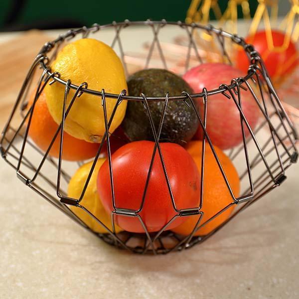 Lighteme Collapsible Stainless Steel Wire Basket (3 colors & 3 sizes)