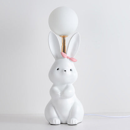 Lampe de table Lighteme en plumes de lapin
