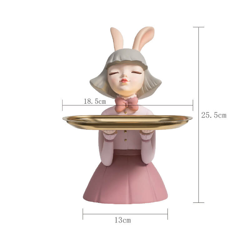 Rangement en résine Lighteme Rabbit Girl