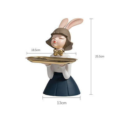 Rangement en résine Lighteme Rabbit Girl