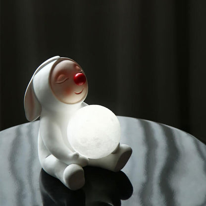 Lampe de bureau en résine Lighteme Rabbit