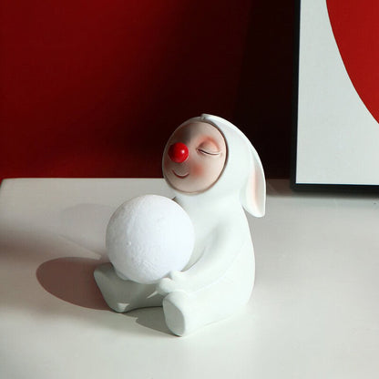 Lampe de bureau en résine Lighteme Rabbit