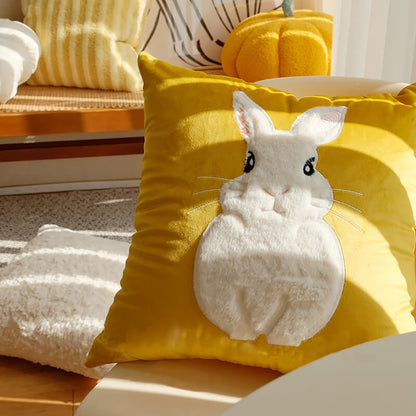Lighteme Rabbit Throw Pillow Cover