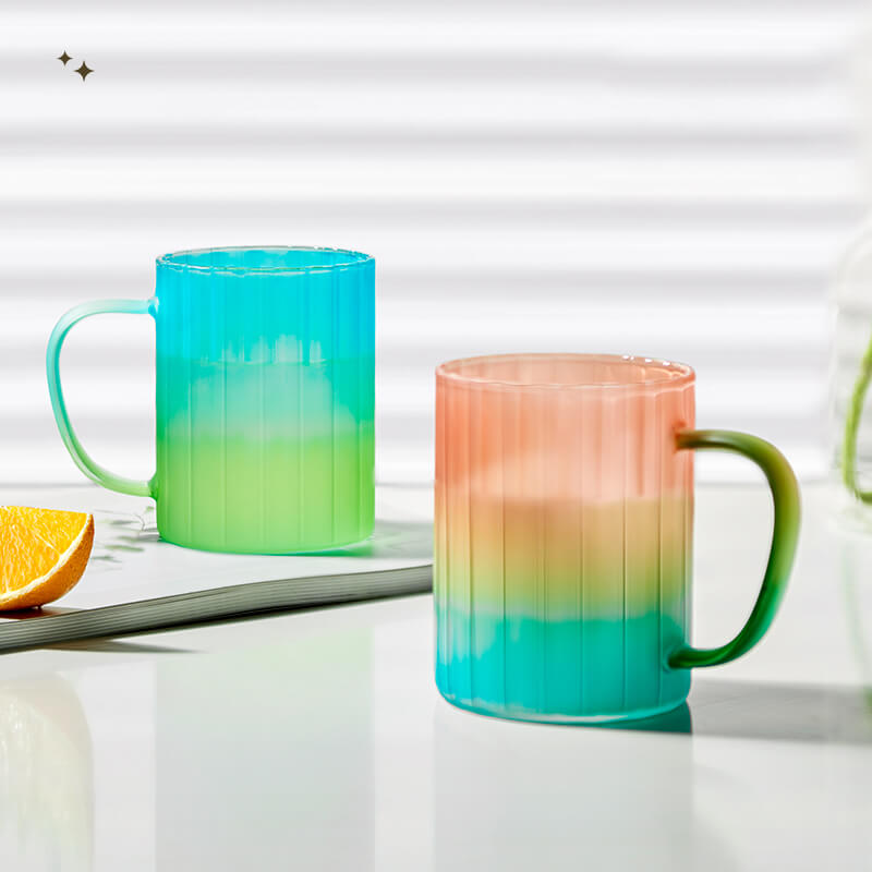 Lighteme Regenbogen-Glasbecher