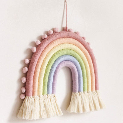Lighteme Wandbehang mit Regenbogenquaste