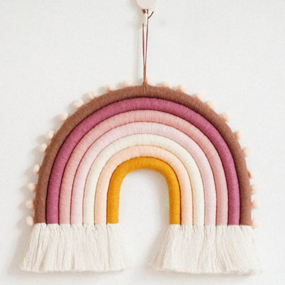 Lighteme Wandbehang mit Regenbogenquaste