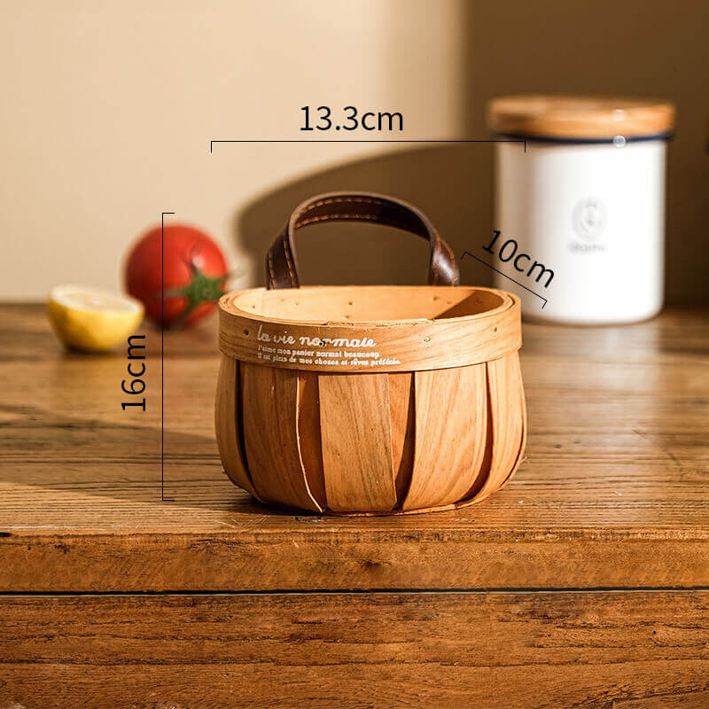 Lighteme Rattan Wall Hanging Storage Basket
