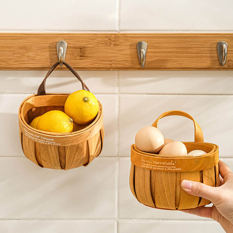 Lighteme Rattan Wall Hanging Storage Basket