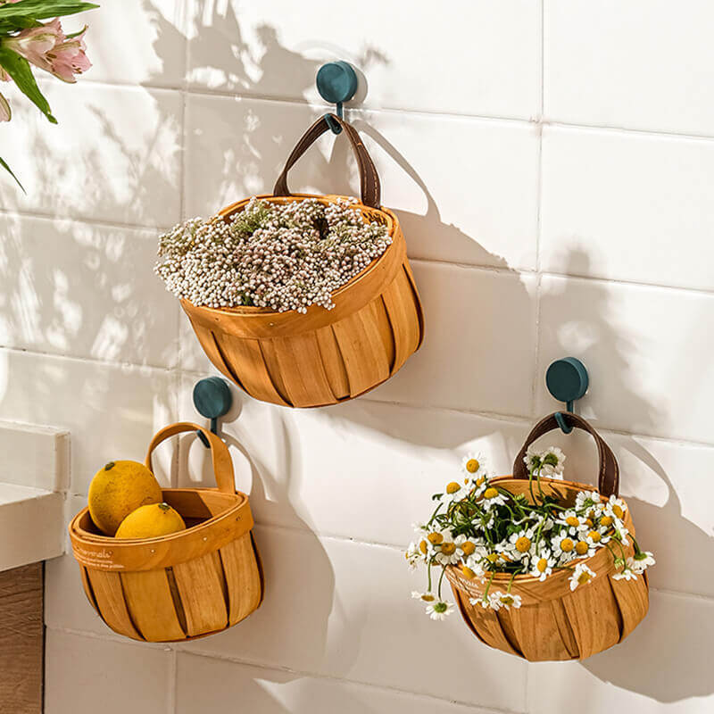 Lighteme Rattan Wall Hanging Storage Basket
