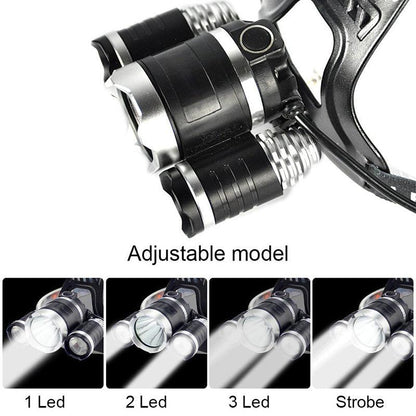 Lighteme Stirnlampe 13000 Lumen LED 4 Modi