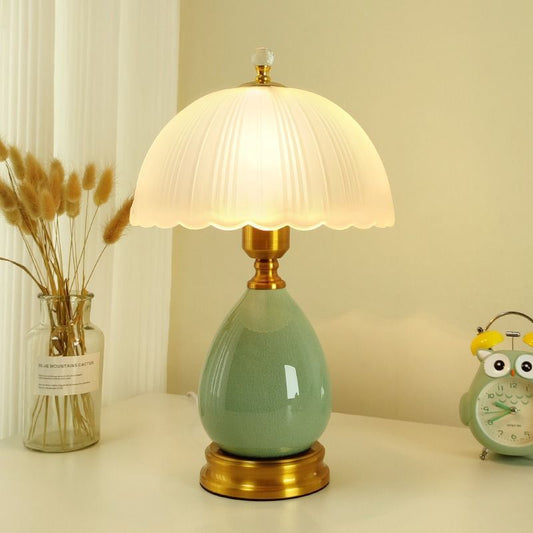 Lighteme Retro Keramik-Tischlampe