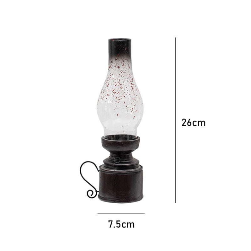 Lighteme Retro Kerosene Shaped Glass Candle Holder