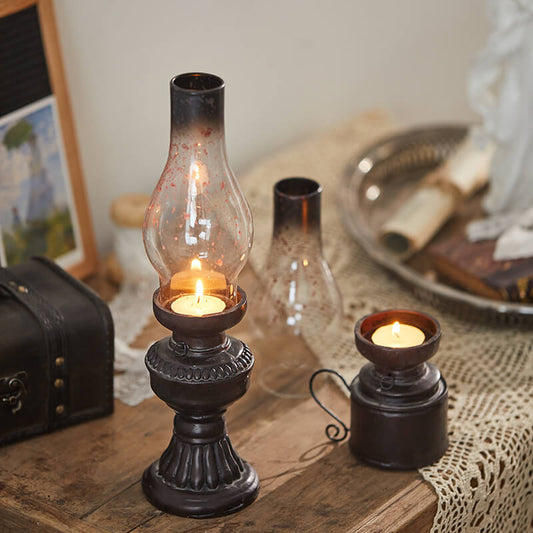 Bougeoir en verre rétro en forme de kérosène Lighteme