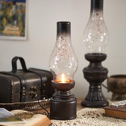 Lighteme Retro Kerosene Shaped Glass Candle Holder