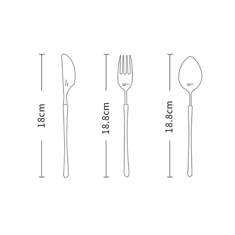Lighteme Retro Stainless Steel Flatware 3 Pcs Set