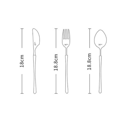 Lighteme Retro Stainless Steel Flatware 3 Pcs Set