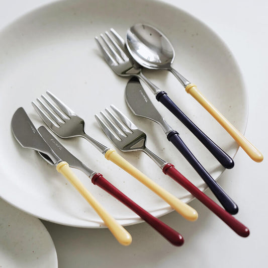 Lighteme Retro-Besteckset aus Edelstahl, 3-teilig