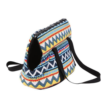 Lighteme Retro-Muster Haustiertasche mit schräger Öffnung (2 Größen)