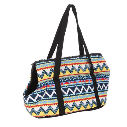 Lighteme Retro-Muster Haustiertasche mit schräger Öffnung (2 Größen)