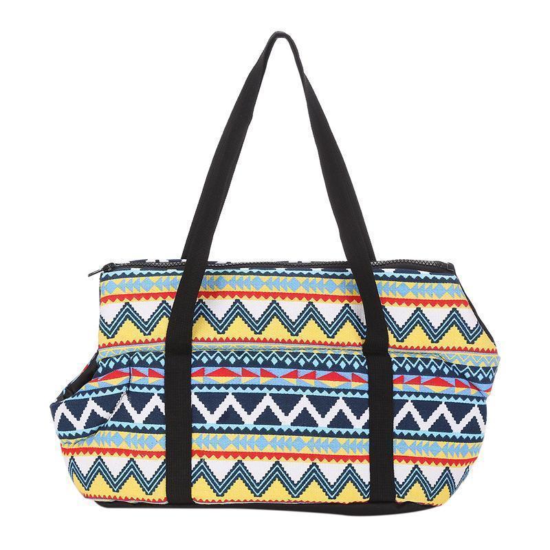 Lighteme Retro-Muster Haustiertasche mit schräger Öffnung (2 Größen)